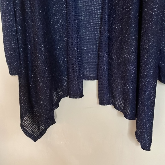 Lane Bryant Cardigan 18/20 Plus Open Front Lightweight Cardi Blue Sweater NWT - Picture 3 of 13